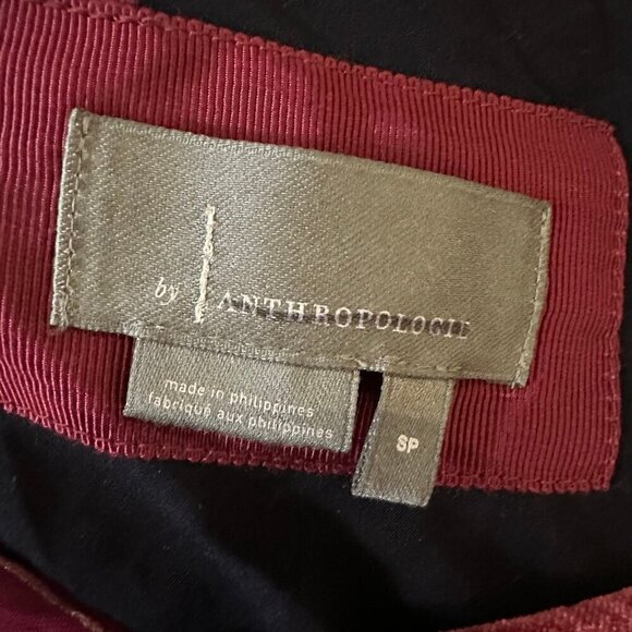 By Anthropologie Tina striped velvet midi slip column dress - Picture 7 of 8